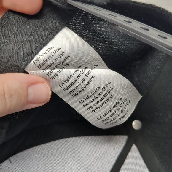 Brembo Spell Out Logo Snapback Hat Black One Size Adjustable Outdoor - Picture 9 of 9